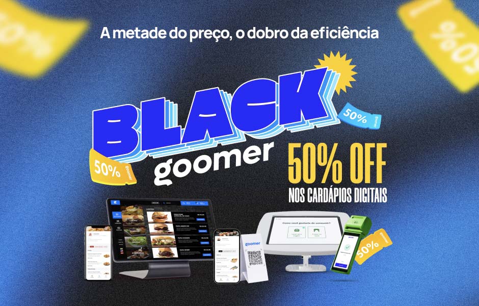 Que Black Friday é essa? 50% OFF o mês todo na Goomer