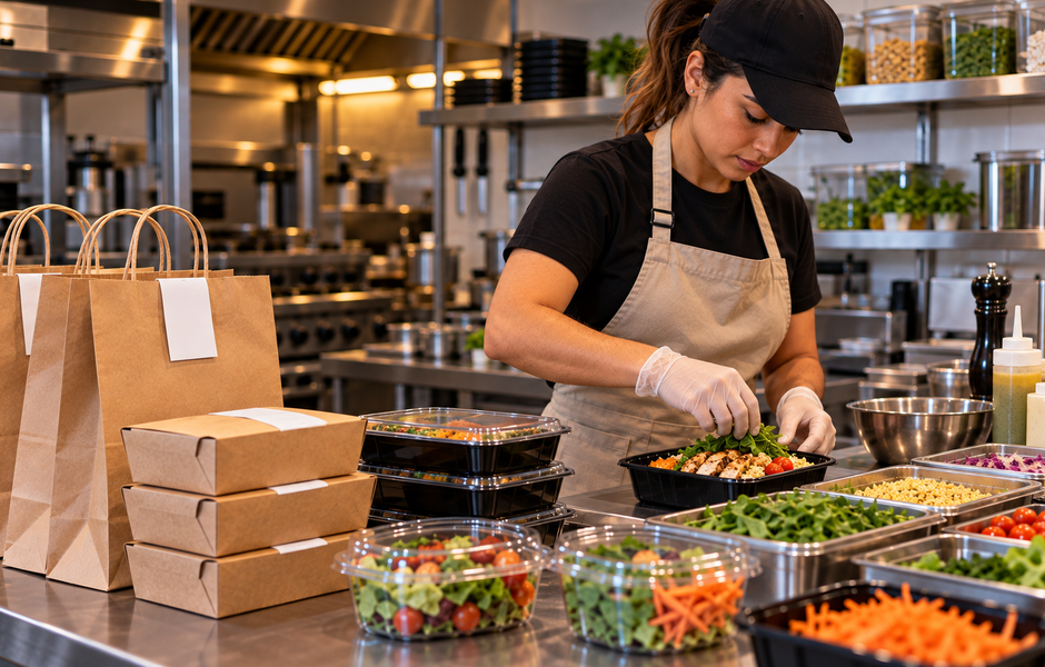 Delivery, retirada e salão no mesmo fluxo