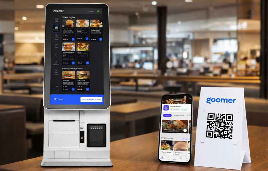 Homem com uma lupa analisando o símbolo de marca registrada em uma prancheta com um escudo ao fundo.