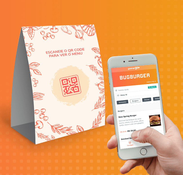 Crie sua conta gratuita no Goomer Na Loja: Cardápio Digital por QR Code