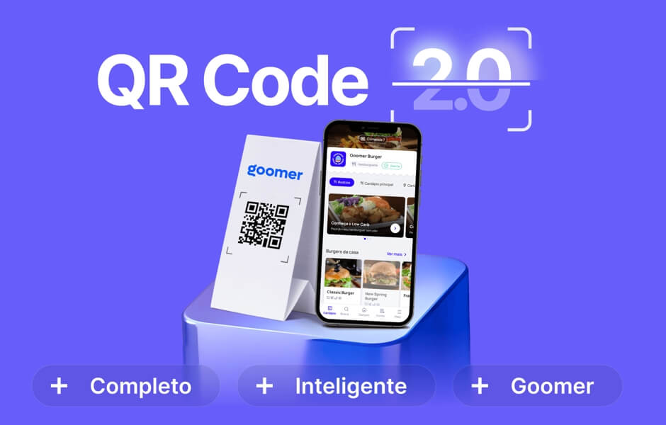 QR Code 2.0: seu cardápio mais completo, mais inteligente, mais Goomer